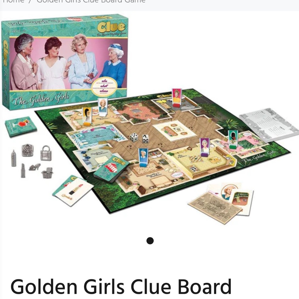 USAopoly Clue The Golden Girls board game. Who ate the last piece of Cheesecake?